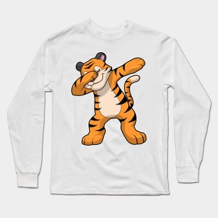 Tiger at Hip Hop Dance Dab Long Sleeve T-Shirt